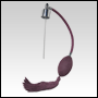 Screw on Lavender antique style sprayer top & tassel with one extra cap for shipping.
