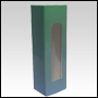 Green shade design folding carton box with window. Size 1