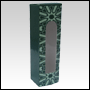 Green Printed design folding carton box with window. Size 1