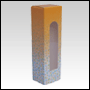 Yellow Shade & Bubbles design folding carton box with window. 
Size 1
