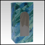 Green Brush design folding carton box with window. Size 1.5
