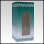 Green Shade design folding carton box with window. Size 1.5