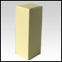 Cream Matte finish  1.4 x 1.4 x 4.5 inches tall box.