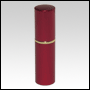Red metal shell refillable, perfume purse atomizer. Capacity: 10ml (1/3oz)