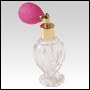 Diva glass bottle with Pink Bulb sprayer and golden fitting. Capacity: 1.64oz(46ml)