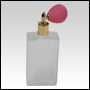 Elegant Glass Bottle with Pink Antique Style Spray Bulb. Capacity: 100ml (3.3oz) 