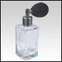 Empire Glass Bottle with Black Antique Style Spray Bulb.Capacity: 1 2/3oz (50m