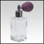 Empire Glass Bottle with Lavender Antique Style Spray Bulb.
Capacity: 1 2/3oz (50ml) 