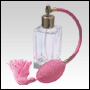 Empire Glass Bottle with Pink Antique Style Spray Blub & Tassel.
Capacity: 1 2/3oz (50ml)