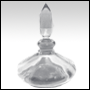 Clear glass bottle with ground glass neck and stopper.Capacity: Approx 1 1/4oz (35ml)