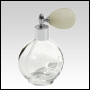 Round bottle with Ivory antique style silver sprayer top. Capacity: 4.33oz (128 ml)