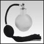 78ml(2.65oz) Frosted glass Round bottle with Black antique style sprayer top with tassel. Spray top 