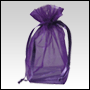 Purple Organza / sheer gusseted gift bag. Size : 6 inches x 4.5 inches�
