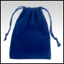 Blue velveteen gift bag / pouch.  Size : 4\ tall x 3