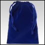 Blue velveteen gift bag / pouch. Size : 5.5