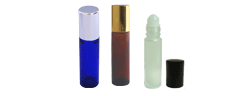 Blue Amber Clear 9ml roll on bottles