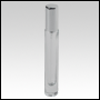 Cylindrical Tall clear glass bottle with Shiny Silver sprayer and cap. Capacity : 